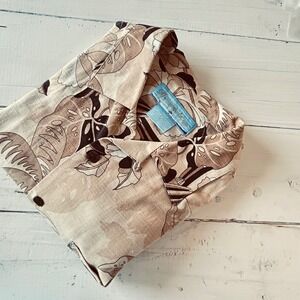 Bermuda Bay Silk Tropical Toucan Bird Hawaiian‎ Shirt - Men's Medium